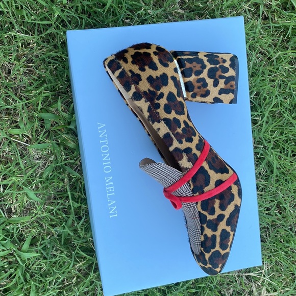 Women Antonio Melani Leopard Print Shoes Size 8 - Picture 5 of 8
